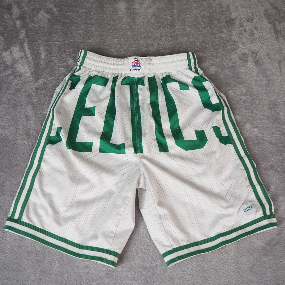 Boston Celtics Mitchell & Ness Hardwood Classics Throwback Basketball Shorts